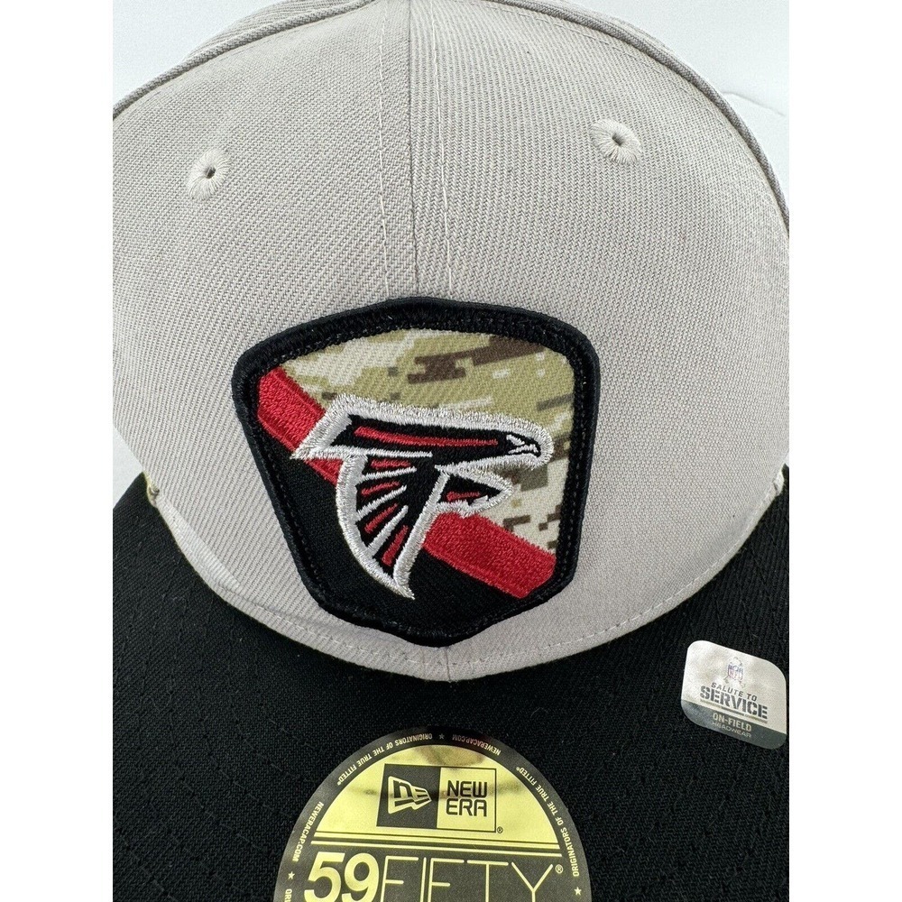 ERA ATLANTA FALCONS Salute To Service Fitted Hat Cap Size 7 5/8 New USA​​​ - Picture 4 of 11